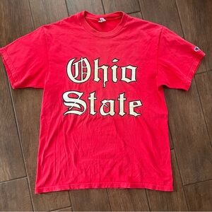 Vintage 90s Champion Ohio State Old English T Shirt size Large